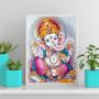 Imagem de Quadro Elefante Ganesha Baby 33x24cm - com vidro