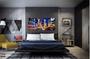 Imagem de Quadro Em Tecido Decorativo New York City Times Square Luzes em Tecido Canvas 130x60
