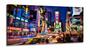 Imagem de Quadro Em Tecido Decorativo New York City Times Square Luzes em Tecido Canvas 130x60