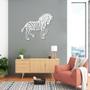 Imagem de Quadro Escultura Corpo Zebra One Line 60x49 Branco Branco