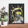Imagem de Quadro Estátua Grega Pop Art 24X18Cm - Madeira Branca