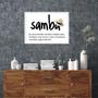 Imagem de Quadro Eu Amo Samba 33X24Cm - Com Vidro