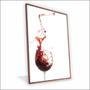 Imagem de Quadro Explosão de Vinho Canvas Com Vidro