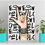 Imagem de Quadro Feminino Rock Love Fashion 45x34cm