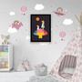 Imagem de Quadro Figurativo Alice com Coelho 45x34cm - com vidro