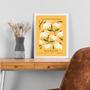 Imagem de Quadro Flower Market Madrid Amarelo 33X24Cm