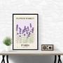 Imagem de Quadro Flower Market Paris - Lavanda 24x18cm - com vidro