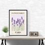 Imagem de Quadro Flower Market Paris - Lavanda 45X34Cm - Com Vidro