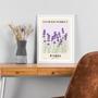 Imagem de Quadro Flower Market Paris - Lavanda 45X34Cm - Com Vidro