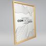 Imagem de Quadro Folha Marrom Estrutura 60x43 Caixa Marfim Moldura Caixa, Marfim
