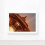 Imagem de Quadro Foto Paris Torre Eiffel Sol Moldura Branca 33x43cm