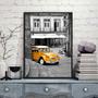 Imagem de Quadro Fotografia Cidade Com Carro Amarelo 24x18cm