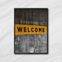 Imagem de Quadro Fotografia Everyone is Welcome 24x18cm