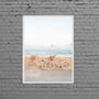 Imagem de Quadro Fotografia Praia Bicicletas 24X18Cm - Com Vidro