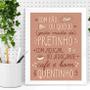 Imagem de Quadro Frase Café Quentinho 33X24Cm - Com Vidro