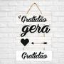 Imagem de Quadro Frase Positiva - Gratidão Gera Gratidão