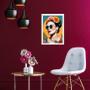 Imagem de Quadro Frida Moderna De Óculos 24X18Cm