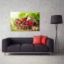 Imagem de Quadro Frutas Restaurante Paisagem decorativo com Tela 