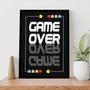 Imagem de Quadro Gamer Game Over 24X18Cm