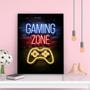 Imagem de Quadro Gamer Gaming Zone 24x18cm