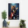 Imagem de Quadro Gatinho Roqueiro - 60x48cm