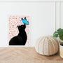 Imagem de Quadro Gato Com Borboleta ul 33X24Cm - Com Vidro