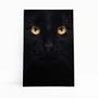 Imagem de Quadro Gato Preto Animal Pet Minimalista Canvas 60X40Cm