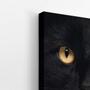 Imagem de Quadro Gato Preto Animal Pet Minimalista Canvas 60X40Cm