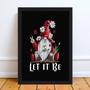 Imagem de Quadro Gnomo Zen Let It Be 24x18cm - com vidro