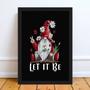 Imagem de Quadro Gnomo Zen Let It Be 45x34cm - com vidro