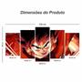 Imagem de Quadro Goku Kaioken Mosaico Para Quarto Dragon Ball 125x60