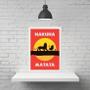 Imagem de Quadro Hakuna Matata - Filme Rei Leão 24X18Cm - Com Vidro