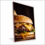 Imagem de Quadro Hamburguer Vinil Sem Vidro