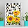 Imagem de Quadro Home Sweet Home Girassóis 45x34cm - com vidro