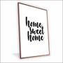 Imagem de Quadro Home Sweet Home Vinil Com Vidro