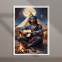 Imagem de Quadro Homem Cigano Cartas Tarot 24x18cm - com vidro