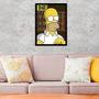 Imagem de Quadro Homer Simpson Duff 24x18cm - com vidro