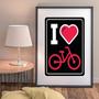 Imagem de Quadro I Love Bike - 60x48cm