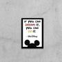 Imagem de Quadro If You Can Dream It, You Can Do It - Walt Disney 33x24cm - com vidro