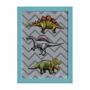 Imagem de Quadro Infantil Dinossauro Jurassic 22x32cm Mold Azul 4un