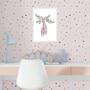 Imagem de Quadro Infantil Minimalista Sapatilha Balé 24x18cm - com vidro