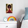 Imagem de Quadro Infantil Orixá Bebê Iansã 45x34cm - com vidro
