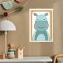 Imagem de Quadro Infantil Safari - Hipopótamo 45x34cm