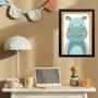 Imagem de Quadro Infantil Safari - Hipopótamo 45x34cm