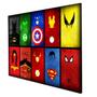 Imagem de Quadro infantil Super Heróis 40X60cm Decorativo Poster Painel Quarto Criança Grande Lindo Para Decorar Seu Filho Vai Amar