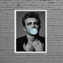 Imagem de Quadro James Dean Bubble Gum 24x18cm - com vidro