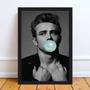 Imagem de Quadro James Dean Bubble Gum 24x18cm - com vidro