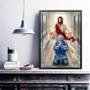 Imagem de Quadro Jesus Abençoando Médico 24X18Cm - Com Vidro