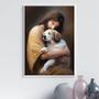 Imagem de Quadro Jesus Beijando Cachorrinho 33x24cm