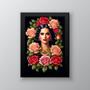 Imagem de Quadro Katy Perry Floral 24x18cm - Vidro - Decoração